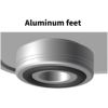 Aluminium Case Standard Model Silver / Black, Aluminium Feet Type, Plus Screw Type, H133 x W160 x D160 mmTakachi