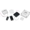 Embedded Battery Box White With Leadout Wire, Battery layout AA x 4Takachi