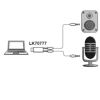 adattatore USB-audio per microfono, casse o cuffieLINK