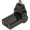 Adattatore micro HDMI maschio - HDMI femmina con connettore inclinabileLINK