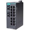Unmanaged Ethernet switch with 14 10/100BaseT(X) ports, 2 100BaseFX multi-mode ports with SC connectors, and -40 to 75°C operating temperatureMOXA