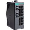 Unmanaged Ethernet switch with 14 10/100BaseT(X) ports, 2 100BaseFX multi-mode ports with ST connectors, and -40 to 75°C operating temperatureMOXA