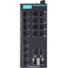 Unmanaged Gigabit Ethernet switch with 16 10/100BaseT(X) ports, 2 10/100/1000BaseT(X) or 100/1000BaseSFP ports, and -10 to 60°C operating temperatureMOXA