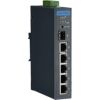 4-Ports 10/100/1000 Mbps (RJ-45) +  1-Port SFP Industrial Unmanaged Ethernet POE Switch, -40 ~ 75 °C Operating TemperatureADVANTECH