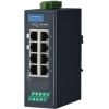 8-port 10/100Mbps Industrial Managed Ethernet Switch Supporting PROFINET, -40 to 75°C operating temperatureADVANTECH