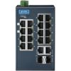 16 Fast Ethernet ports + 2 Gigabit combo ports Industrial Managed Ethernet Swicth Supporting Modbus/TCP, -40 ~ 75 °C Operating TemperatureADVANTECH