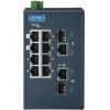 8 Fast Ethernet ports + 2 Gigabit combo ports Industrial Managed Ethernet Swicth Supporting Modbus/TCP, -40 ~ 75 °C Operating TemperatureADVANTECH