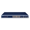 16-Port 10/100TX 802.3at PoE + 2-Port Gigabit TP/SFP Combo Managed Ethernet Switch (220W)Planet