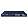 24-Port 10/100BASE-TX 802.3at PoE + 1-Port Gigabit TP/SFP Combo Ethernet SwitchPlanet