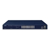 16-Port 10/100/1000T + 2-Port 100/1000X SFP Managed SwitchPlanet