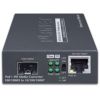 802.3at PoE+ PD 10/100/1000BASE-T to 100/1000BASE-X SFP Media Converter (PoE PD, LFP supported)Planet