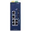 Industrial 5G NR Cellular Gateway with 5 port 10/100/1000T (Sub-6 5G NR Global Band, compatible with 4G LTE, 2 SIM Card Slots, 2 DI/DO, Dual DC 9~54V, -40~75 degrees C, Dual-WAN Failover and Load Balancing, High Availability, SSL VPN and robust hybrid VPNPlanet