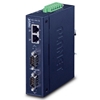 Industrial 2-port RS232/RS422/RS485 Serial Device Server w/ 2KV signal isolationPlanet
