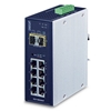 Industrial 8-port 10/100/1000T + 2-port 1G/2.5G SFP Managed Gigabit Switch (-40~75 degrees C)Planet