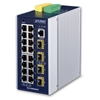 Industrial L2+ 16-Port 10/100/1000T + 4-Port 100/1000X SFP Managed SwitchPlanet