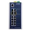 Industrial L3 8-Port 10/100/1000T + 2-Port 100/1000X SFP + 2-Port 10G SFP+ Managed Ethernet Switch (-40~75 degrees C)Planet