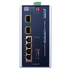 Industrial 4-Port 10/100/1000T 802.3at PoE+ w/ 2-Port 100/1000X SFP Ethernet Switch  temperature -40°/+75°CPlanet