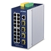 Industrial L3 16-Port 10/100/1000T + 4-Port 100/1000X SFP Managed Ethernet SwitchPlanet