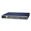 Industrial L3 20-Port 10/100/1000T + 4-Port Gigabit TP/SFP + 4-Port 10G SFP+ Managed Ethernet SwitchPlanet
