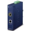 IP30 Industrial 1-Port 10/100/1000T + 1-Port 100/1000/2500X SFP Full Managed Media Converter (-40 to 75 C, dual redundant power input on 9~48VDC terminal block, ERPS Ring, 1588, Modbus TCP, Cybersecurity features, IPv4/IPv6 Static Routing, LFP, supports CPlanet