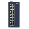 Industrial 16-Port 10/100TX Fast Ethernet Switch (-40~75 degrees C)Planet