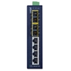 4+2 100FX Port Single-mode Industrial Ethernet Switch - 15km (-40~75 degrees C operating temperature)Planet