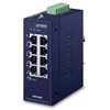 Industrial 8-Port 10/100TX Compact Ethernet Switch (-40~75 degrees C operating temperature)Planet