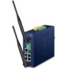 Industrial Wi-Fi 6 802.11ax 1800Mbps Dual Band Wireless VPN Gateway with 5-Port 10/100/1000T (2.4GHz and 5GHz Dual Band concurrent, 2 DI/DO, 1 RS485, Dual DC 9~54V, -40~75 degrees C, SD-WAN automatically establishes a secure mesh VPN, Dual-WAN Failover anPlanet