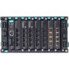 Layer 3 full Gigabit modular managed Ethernet switch with 4 fixed Gigabit ports, 6 slots for optional 4-port GE/FE modules, 2 slots for isolated power modules, up to 28 Gigabit ports, -10 to 60°C operating temperatureMOXA