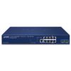 L3 4-Port 10/100/1000T + 4-Port 2.5G + 2-Port 10G SFP+ Managed Switch (ERPS Ring, CloudViewer app, MQTT, Cybersecurity features, Hardware Layer 3 RIPv1/v2, OSPFv2/v3 dynamic routing, supports1G, 2.5G SFP and 10G SFP+)Planet