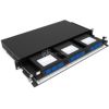 1U 19 MODULAR SLIDING PATCH PANEL 3 SLOT LGX UNLOADED WITH FRONT MGMTNEXCONEC