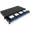 1U 19 MODULAR SLIDING PATCH PANEL 4 SLOT HD UNLOADED WITH FRONT MGMTNEXCONEC