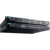 IEC 61850-3 managed rackmount Ethernet switch with 16 10/100BaseF(X) MST, 8 10/100BaseT(X), and 4 1000BaseSFP; total up to 28 ports, 2 isolated power supply (18 ~ 72VDC), -40 to 85°C operating temperatureMOXA
