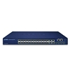 Layer 2+ 20-Port 100/1000X SFP + 4-Port Gigabit TP/SFP + 4-Port 10G SFP+ Stackable Managed Switch with 48V redundant powerPlanet