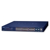 Layer 2+ 24-Port 10/100/1000T 802.3at PoE + 4-Port 10G SFP+ Stackable Managed SwitchPlanet
