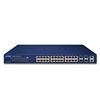 Layer 2+ 24-Port 10/100/1000T 802.3at PoE + 4-Port 10G SFP+ Stackable Managed SwitchPlanet