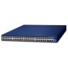 Layer 3 48-Port 10/100/1000T 802.3at PoE + 6-Port 10G SFP+ Stackable Managed Switch (AC 370W, AC+DC 740 PoE budget, Hardware stacking up to 8 units, hardware-based Layer 3 IPv4/IPv6 Routing and VRRP, supports ERPS Ring)Planet