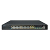Layer 3 24-Port 10/100/1000T 802.3at PoE + 4-Port 10G SFP+ Stackable Managed Switch (370W)Planet