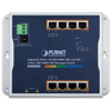 Industrial 8-Port 10/100/1000T 802.3at PoE + 2-Port 100/1000X SFP Wall-mounted Managed Switch (-40~75 degrees C)Planet