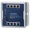 Industrial 8-Port 10/100/1000T Wall-mounted Gigabit Ethernet Switch with 4-Port PoE+Planet