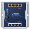Industrial 8-Port 10/100/1000T 802.3at PoE+ Wall-mounted Gigabit Ethernet SwitchPlanet