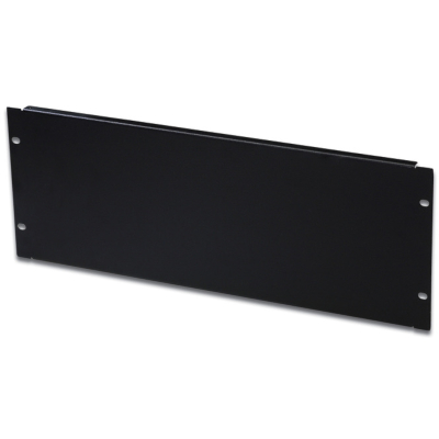 Pannello Cieco 2 Unità Per Armadi Rack 19'' - Nero, Viti Incluse, Per Chiudere Spazi Vuoti