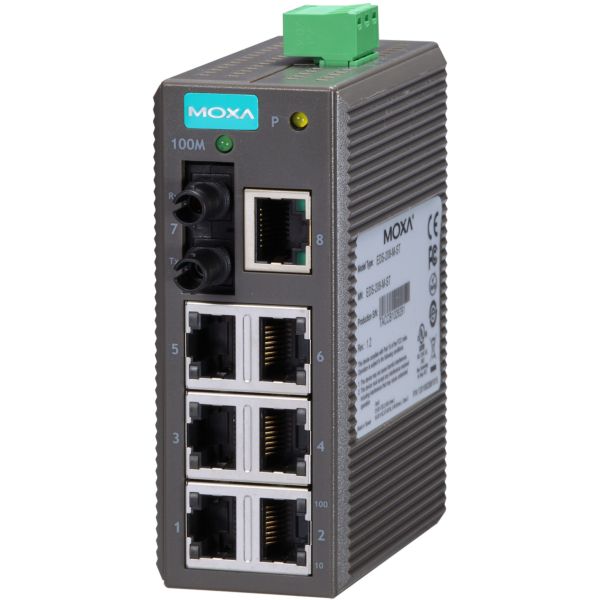 Moxa Industrial Unmanaged Ethernet Switch with 14 10/100BaseT(X) Ports，  Multi-Mode 100BaseFX SC Connector， to 60°C 割引通販