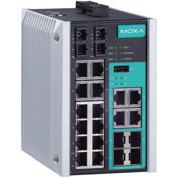 EDS-518E-MM-SC-4GTXSFP-T MOXA EDS-518E-MM-SC-4GTXSFP-T MOXA