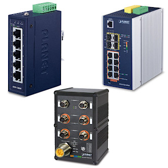 Industrial din rail ethernet switch